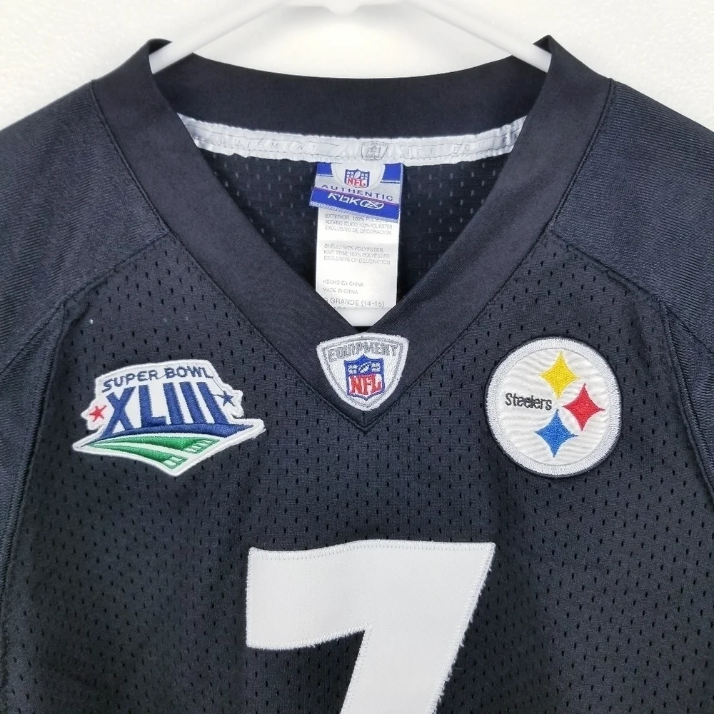 Ben Roethlisberger Super Bowl XLIII Reebok Stitched Jersey Pittsburgh Steelers